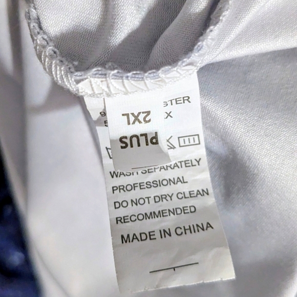 2/$10 Elegant Blue and White Sleeveless Long Dress - Picture 3 of 7